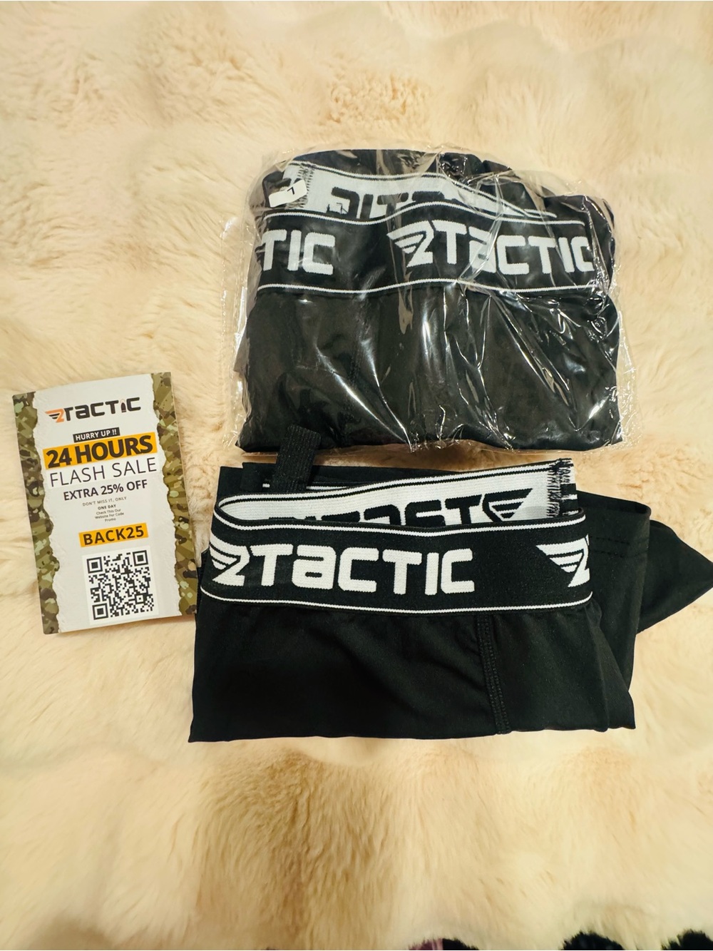 Men's Black Performance Boxer Briefs with Branded Waistband - Picture 3 of 10